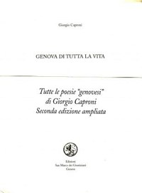 ”GENOVA DI TUTTA LA VITA” - TUTTE LE POESIE GENOVESI DI GIORGIO ...